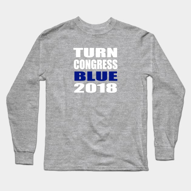 Turn Congress Blue 2018 Long Sleeve T-Shirt by xenapulliam